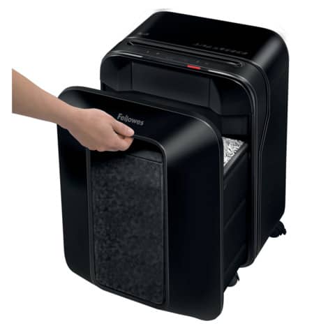 Distruggidocumenti uso moderato Fellowes LX201 - P-5 - 22 L - taglio a microframmenti 2x12 mm - nero 5050001